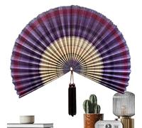 Generisch Éventail de décoration murale - 100 cm - Décoration à suspendre - Avec pompons - Pour la maison, le salon, au-dessus du lit, la chambre d'étudiant, le bureau, la chambre d'hôtel, le
