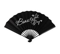 Generisch Éventail Pliant, Tissu Chinois Vintage Éventail pour Femmes, Rétro Étanche 25 cm Éventail pour Église Danse Décoration