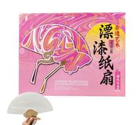 Generisch Éventails décoratifs peints | Éventails chinois colorés - Matériaux d'art réutilisables et accessoires de refroidissement portables pour une utilisation quotidienne lors d'événements en
