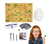 Generisch Excavation de Dinosaures, kit de découverte d'œufs, Jouet créatif pour Tombe, Jeu éducatif pour avec Outils, Cadeau d'anniversaire, de Noël