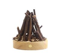 Generisch Fake Fire Log - Veilleuse pour feu de camp - Faux feu de camp - 3 modes réglables - LED 3D - Lampe à bois de chauffage pour Halloween - Noël - Décoration d'intérieur