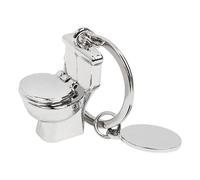 Generisch Fascino par toilette, par toilette | Ciondolo Per Borsa - In metallo Creativo Divertente Modello Toiilette Ciondolo Decorazione Per Il Compleanno, Argent (Silver), Siehe Beschreibung