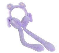 Generisch Femmes chaudes résistantes au gel en hiver. Oreilles de lapin qui bougent avec amour. Cache-oreilles mignons, lilas, taille unique
