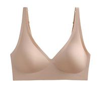 Generisch Femmes Ensemble Vêtements Sans Trace Sport Sous-vêtements Laque Normal Sommeil Soutien-gorge 2 Pays, beige, S