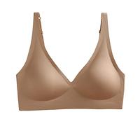 Generisch Femmes Ensemble Vêtements Sans Trace Sport Sous-vêtements Laque Normal Sommeil Soutien-gorge 2 Pays, marron, S