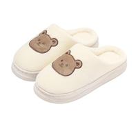 Generisch Femmes Hommes Maison Pantoufles - Femmes Dessin Animé Ours Peluche Pantoufles Mignon Pantoufles Pantoufles Antidérapantes Chaussons de Maison Chaussons Confortable Couple Amour Pantoufles en