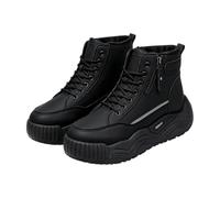 Generisch Fermetures éclair hautes, chaudes, doublées en polaire | Bottes d'hiver imperméables, bottes de motard, bottes de cowboy, bottes à enfiler, bottes vernies, bottines pour homme