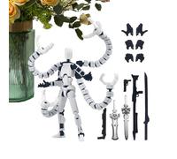 Generisch Figurine d'action imprimée en 3D - Jouet robot entièrement assemblé pour les amateurs de jeux et les collectionneurs - Mannequin de vitrine pour décorer la table à dessin - Déplacement