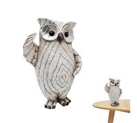 Generisch Figurine de Chouette, Objets de Collection avec Geste de vœux, Sculpture d'un | pour Jardin, Salon, bibliothèque, Armoire à vin, décoration intérieure et extérieure