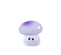 Generisch Figurine de fée champignon lumineuse en résine - Jolie miniature pour jardin et chambre - Ornement magique pour patios et jardins - Mini figurine fantaisie - Accessoires d'intérieur magiques