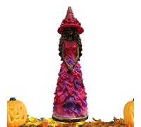 Generisch Figurine de sorcière pour Halloween et automne | Décoration de bureau, sculpture pour propriétaire de maison, appartement, chambre, bureau, bibliothèque, bureau, dortoir