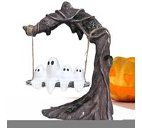 Generisch Figurine fantôme d'Halloween sur balançoire d'arbre