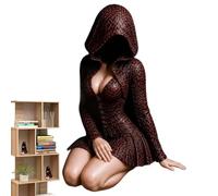 Generisch Figurine gothique sombre fantasy statue gothique | Figurine de lecture mystérieuse pour bibliothèque, armoire à vin, bar, salon, chambre à coucher, coiffeuse, bureau