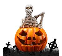 Generisch Figurines de squelette, statue de squelette | Statue de crâne en résine, figurines gothiques, tête de mort effrayante sans écouter, voir et parler, pour les décorations d'Halloween sur le