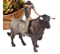 Generisch Figurines d'équitation de - Jouet réaliste de Espagnol - Figurines Miniatures - Kit de Jeu éducatif pour Filles et