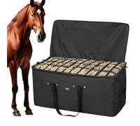 Generisch Filet à foin, 111 x 45 x 55 cm, extra large, sac de rangement résistant à l'usure, pour animaux de ferme, chèvres, alpagas, pour l'extérieur, écurie, grange et remorque