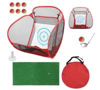 Generisch Filet à puces, outil d'entraînement pliable et portable - Filet d'entraînement pour les coups de golf et les approches - Pour hommes, papas, débutants, golfeurs comme cadeau