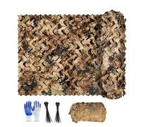Generisch Filet de Camouflage Désert 4x6m 3x4m 2x3m 10x10m pour Chasse Militaire, Filet Résistant de Bivouac Camping, Brise-Vue Jardin Clôture, Pare-Soleil Forêt Outdoor Déco(9x14M)