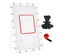Generisch Filet d'entraînement de volley-ball réglable de 3,8 cm - Convient pour un cadre de 22,5 m - Filet de de volleyball avec 28 cordes en caoutchouc - Pour adolescents, adultes, débutants