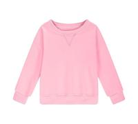 Generisch Filles Sweatshirt Col Rond Oversize Mignon Tendance Manches Longues Chemises École Jeunes Adolescents Vêtements Sweatshirts pour Filles Beaux Pulls Filles Beaux Pulls Filles, Rose, 13-14 ans