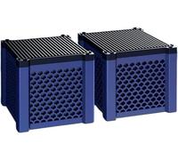 Generisch Filtre à charbon actif Cube pour aquarium, étang et abreuvoir à chevaux, filtre à eau avec charbon actif pour une eau claire, filtration écologique dans les aquariums, les réservoirs de