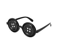 Generisch Filtre à lumière bleue Boutons Eyes Lunettes Merchandise Halloween Accessoire de costume Accessoires de luminothérapie Lunettes, Noir , taille unique