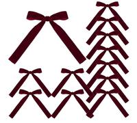 Generisch Fiocchi Velluto - Decorazione Natalizia Con Ghirlanda, Elegant In Nastro | Fiocchi Portatili Albero Natale Porta Finestra Casa Festa Decorazione