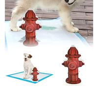 Generisch Fire Hydrant Pet Aidez votre chien ou votre chat à faire correctement avec cet outil fonctionnel (rouge, 18,8 x 10 x 1 cm)