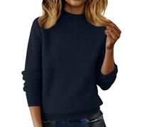 Generisch First Line Ready Made Clothing Maillot de corps à col roulé pour femme, hiver 2025, nouveau pull en laine sculptant écharpe pour femme, Noir , XX-Large