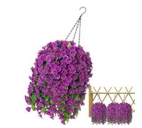 Generisch Fleurs artificielles pour l'extérieur - Vignes réalistes - Paniers suspendus