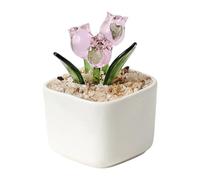 Generisch Fleurs en verre avec tiges | Pot de fleurs artificielles en , de simulation en verre | pour fête des mères, Saint-Valentin, fête, salon, chambre à coucher, intérieur, bureau