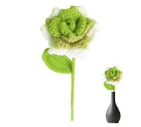 Generisch Fleurs tricotées, fleurs tricotées, Saint-Valentin, amour | Fleurs de simulation à faire soi-même, crochet, tricot, rose pour mariage, anniversaire, Saint-Valentin, journée de la femme