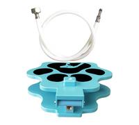 Generisch Fontaine à eau pour chiens à pédale - Distributeur d'eau pour animaux - Jouet d'arrosage avec tuyau pour chenil, cage, camping, parc, climat chaud, extérieur et intérieur