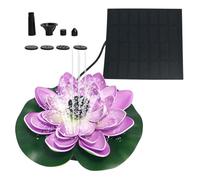 Generisch Fontaine à eau solaire pour oiseaux, pompe à eau de jardin, panneau extérieur, kit de pulvérisation décoratif, caractéristiques solaires flottantes, accessoires de jardin écologiques pour