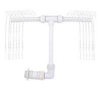 Generisch Fontaine de piscine encastrée - Double buse - Cascade paysagère - Fontaine à eau pour piscine extérieure - Pour jardin, arrière-cour, terrasse, cour, ferme, parc aquatique, hommes, femmes