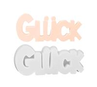 Generisch Forme alphabet - Symbole de chance allemand - Moule en silicone réutilisable pour décoration de plâtre - Projets de bricolage