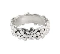 Generisch Forme de fleur autour des bagues femmes tendance de la mode bague complète femmes bijoux bagues en diamant pour femmes taille 5 11 O anneaux paintball, 7, Métal, Aucune pierre précieuse