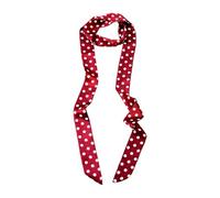 Generisch Foulard à pois pour femme, comme ceinture ou pour sac et cheveux, accessoire de mode polyvalent en soie ou en mousseline de soie - Détails élégants - Accessoire d'été élégant, Style/o04