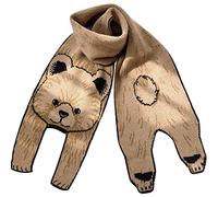 Generisch Foulard attrape-poussière - 20 motifs d'animaux - Mignon et chaud - Pour femme - Noir - Grand, kaki, taille unique