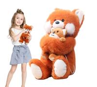 Generisch Fox - Jouet en peluche Fox - Huck Mama & Babies Family Animal - Huggable Soft Cute - Adorable jouet pour mariage, Noël, fête des mères, faveurs de fête