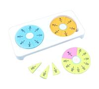 Generisch Fraction de mathématiques manipulatives, tuiles de fraction de mathématiques, manipulations mathématiques en classe - Kit éducatif pour enseignants d'école primaire, fournitures scolaires à