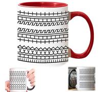 Generisch Funny F*ck This Shit Hidden Message Cup, F*ck This Shit Tasse à café en céramique, 325 ml, cadeau de bureau sarcastique pour collègues, amis et collègues de travail, tasse à café amusante