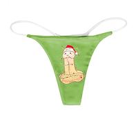 Generisch G-string pour femme s'adapte aux tangas incroyablement extensibles en tissu beurre, culotte, vert, XL