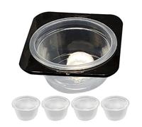 Generisch Gamelle à Ventouse | Accessoire pour Terrarium - Bol pour Reptiles - avec Couvercle Amovible en ABS - Lisse - pour Nourriture et Eau dans Le Terrarium - Aimant