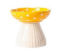 Generisch Gamelle pour chat « Whisker Fatigue » - Gamelle pour chat mignonne - Gamelle surélevée en céramique pour chat - Gamelle pour chat - Gamelle pour chat - Gamelle pour nourriture et eau (B