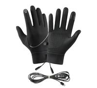 Generisch Gants chauffants - Moufles chauffantes USB pour ski, écran tactile, coupe-vent, imperméables, chauds, pour l'hiver, l'alpinisme, le ski, le cyclisme pour homme et femme