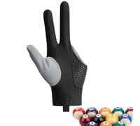 Generisch Gants de piscine pour billard main gauche | Gants de sport, gants de billard à 3 doigts pour la main gauche/droite, taille universelle pour tireur de queue et