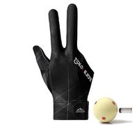 Generisch Gants de piscine pour billard main gauche - Gants de sport, gants de tir à la queue de billard, main gauche/droite, gants de piscine à 3 doigts, procédé d'épissure, sport carambole, tireur
