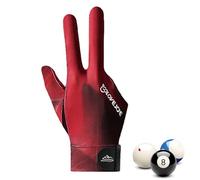 Generisch Gants de piscine professionnels - Gants de sport - Gants de tir à la queue - Main gauche/droite - Gants de piscine à 3 doigts - Procédé d'épissure - Carambole - Tireur de queue