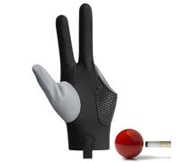 Generisch Gants de table de billard - Gants de sport - Gants de tir à la queue - Main gauche/droite - Taille universelle - Gants de piscine à 3 doigts pour le sport de carambole